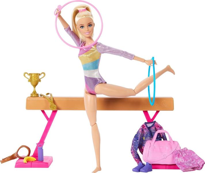 Muñeca Barbie Gimnasta Rubia 3a+