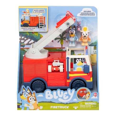 Figura de Bluey Camion de Bomberos 3a+