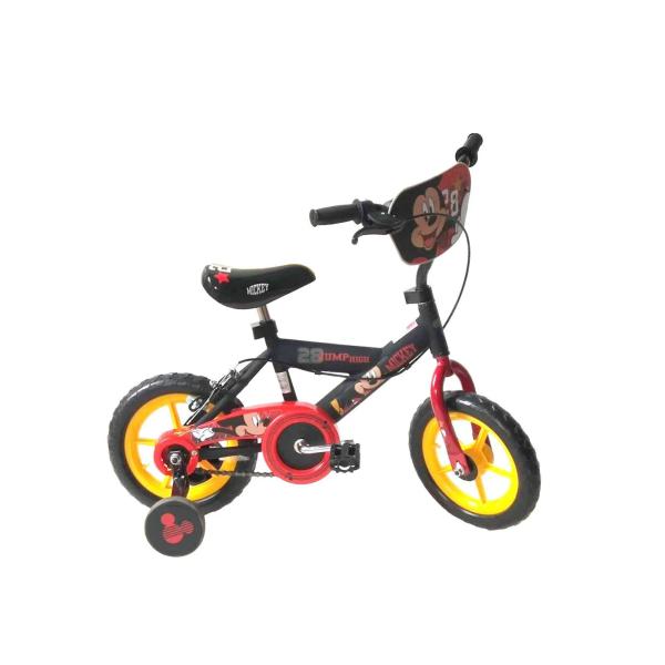 Bicicleta #12 de Mickey Mouse Negra con Rojo (104806)
