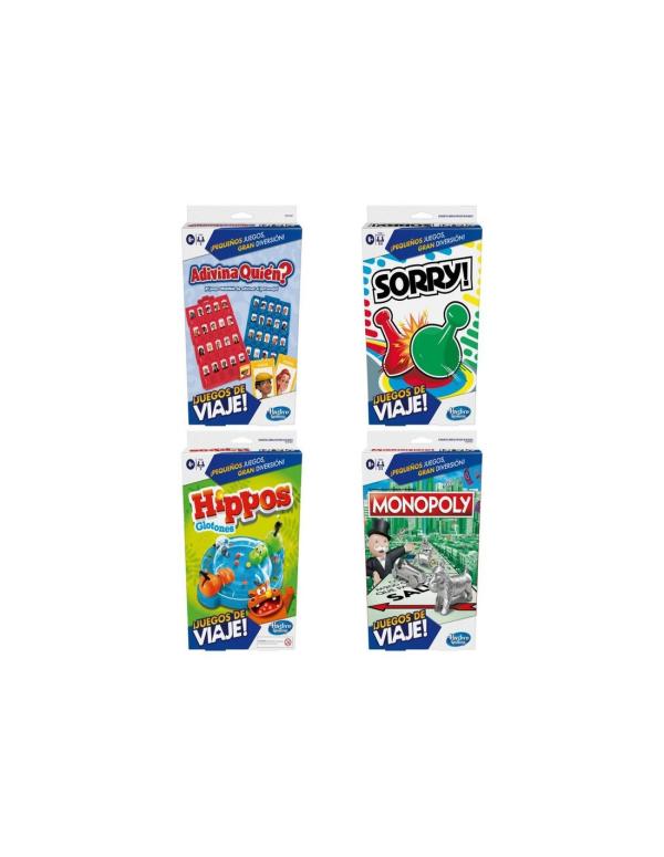 Hasbro Games - Juegos de Mesa de Viaje surtido 8a+(f8256-f8257-f8255)