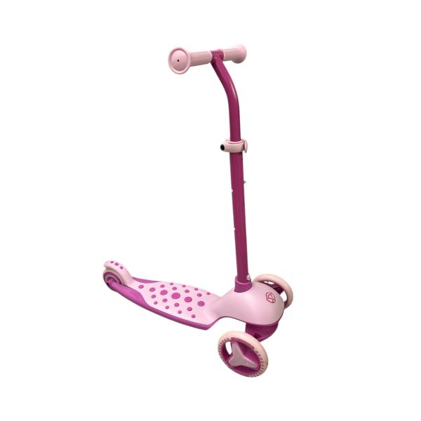 Scooter de 3 Ruedas Mini Led Rosado 2a+ 30Kg Max
