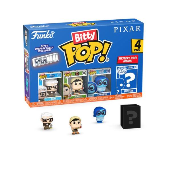 Set/4 Figura Funko Pop! Bitty Disney Pixar Displ/12 3a+