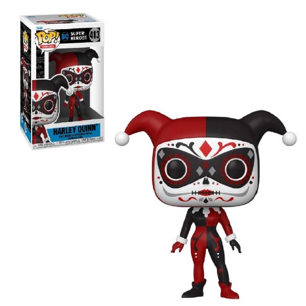 Figura Funko Pop!(413) DC Super Heroes Harley Quinn 3a+