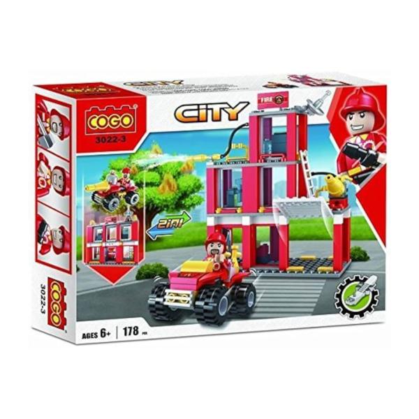 City Estación de Bomberos Cuadraciclo 2en1 178pzs 6a+