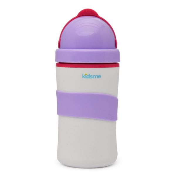 Vaso Frío Térmico con Tapa y Pajilla 10oz Morado 9m+