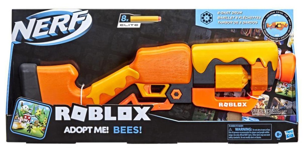 Lanzador Nerf Roblox Bees! 8a+