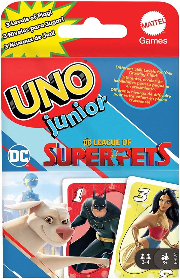 Mattel Games - Juego Uno Junior Dc Súper Pets 3a+