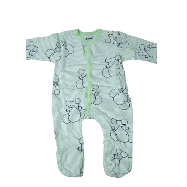 Mameluco Verde Elefantes Caja de Regalo