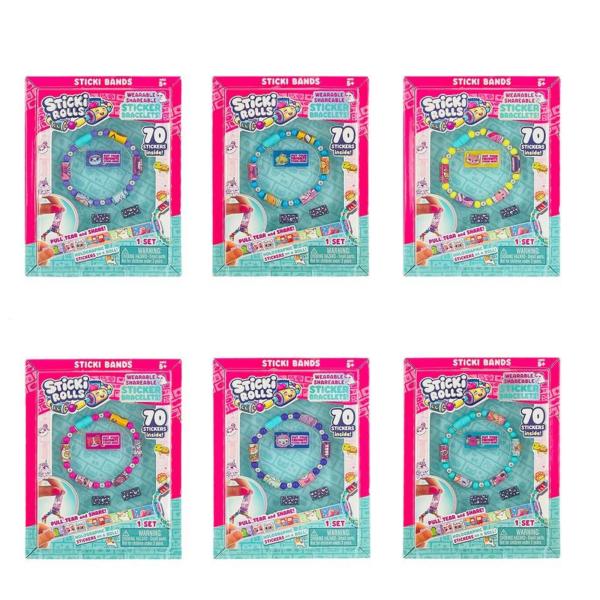Pulseras con 70 Stickers  5a+ ( sticki Rolls) Se venden por separado