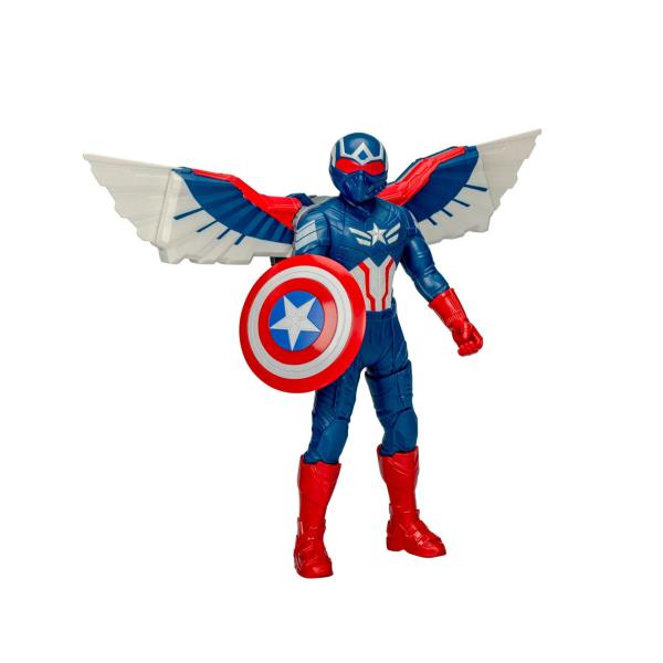 Figura Marvel Capitan America Brave Modo Vuelo New World 4a+