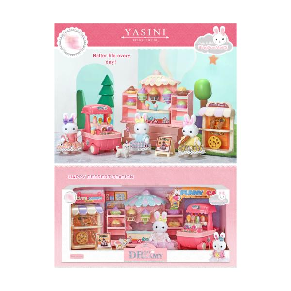 Figura Ternurin Bay Dreamy Cady Rabbit Set de Heladeria 3a+ (453813)