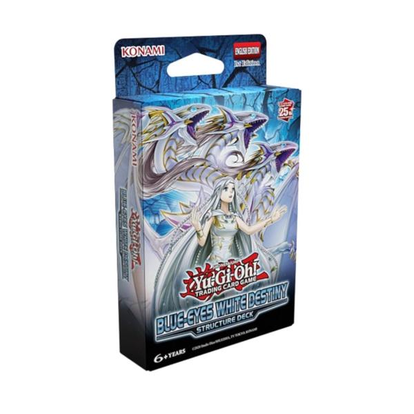 Cartas Yu-Gi-Oh! Deck de 50 Cartas  Blue Eyes White Destiny Displ/6 6a+ (Inglés)