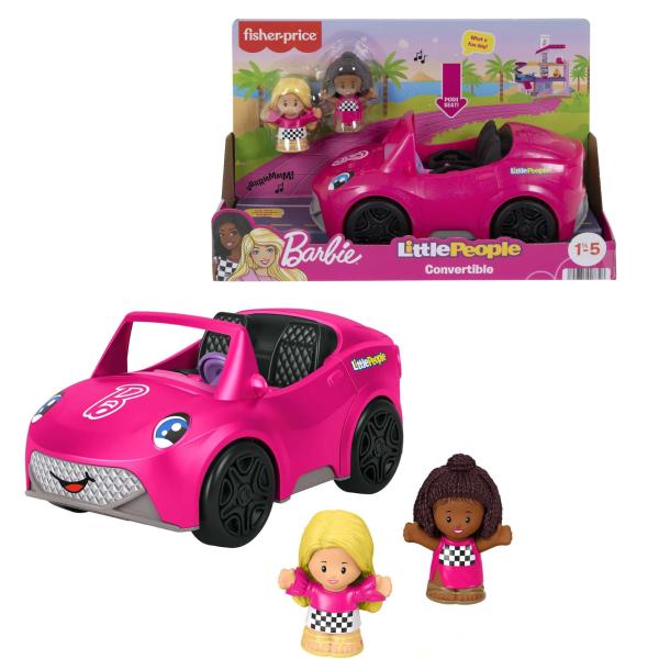 Carro De Barbie/Little people convertible 1-5a+