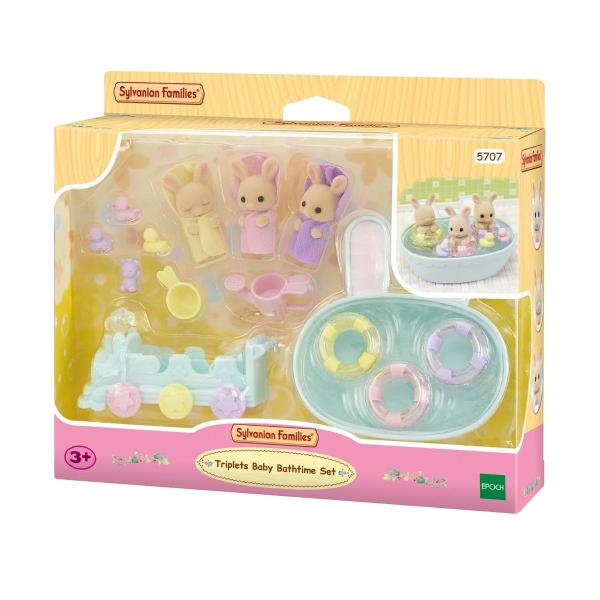 Familias Sylvanianas Set de Baño para Bebés Trillizos 3a+