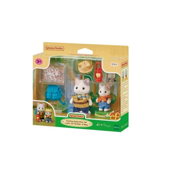 Familias Sylvanian Set de Exploración de  Gato y Su Hermano 3a+ " Ternurines "