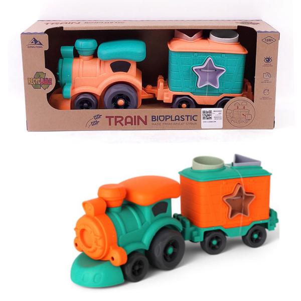 Tren con Figuras de Encajar 18m+