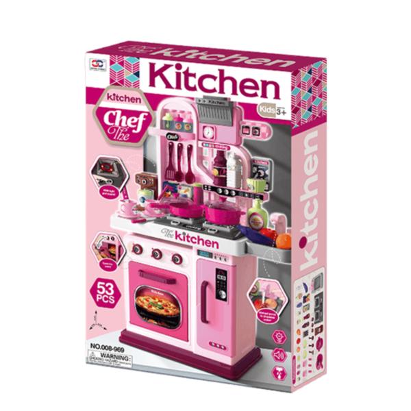 Cocina con Accesorios Rosada 3a+