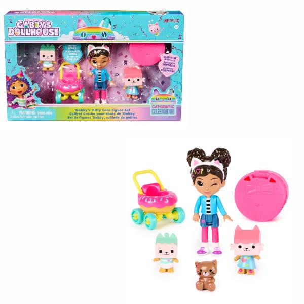 Figuras Set de Cuidado de Gatitos de la Casa de Muñeca de Gabby¨s 3a+
