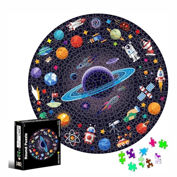 Rompecabezas Circular del Espacio 1000Pzs 7a+