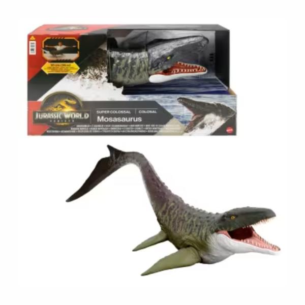 Figura Jurassic World Rebirth Surt4 4a+ Mosasaurus Super Colosal
