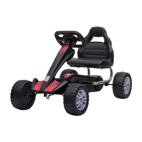Go-Kart Rojo Llanta de Plástico Negro 3a+ 30Kg Max