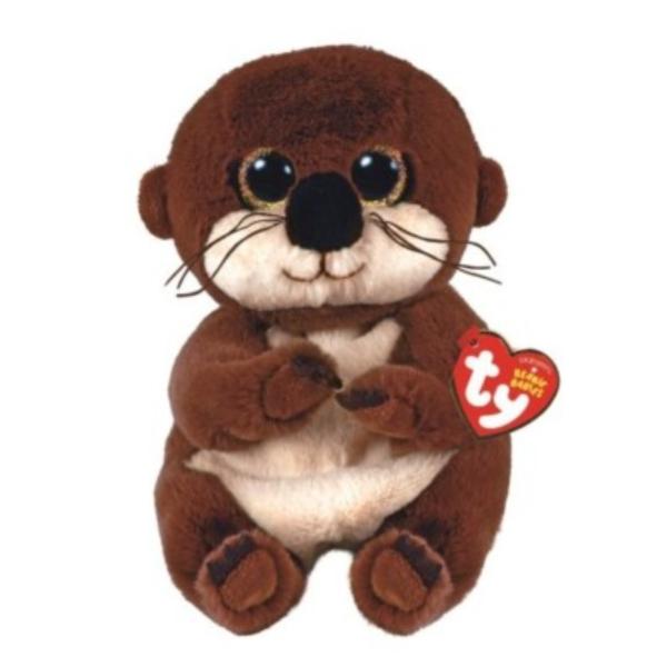 Peluche Beanie Bellies Pequeño Nutria Mitch 3a+