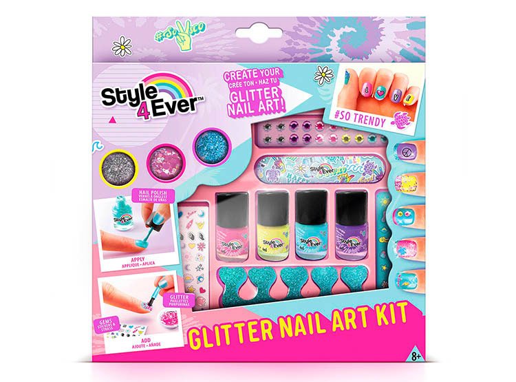 Kit Arte Uñas Brillantes Style 4Ever 8a+