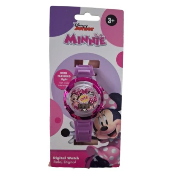 Reloj Digital LCD con Luz Parpadeante Disney Junior Minnie 3a+