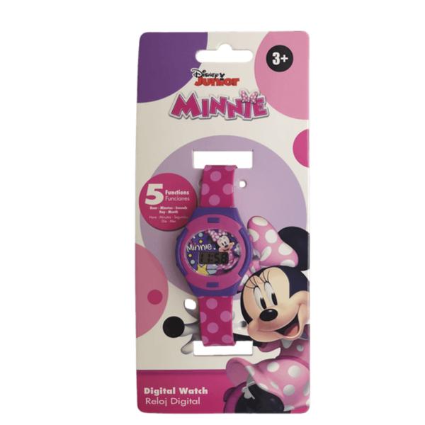 Reloj Digital LCD con Luces Parpadeantes Disney Junior Minnie 3a+