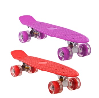 Patineta de Plastico Surt/2 Roja y Morada con Luz 3a+ (458016)