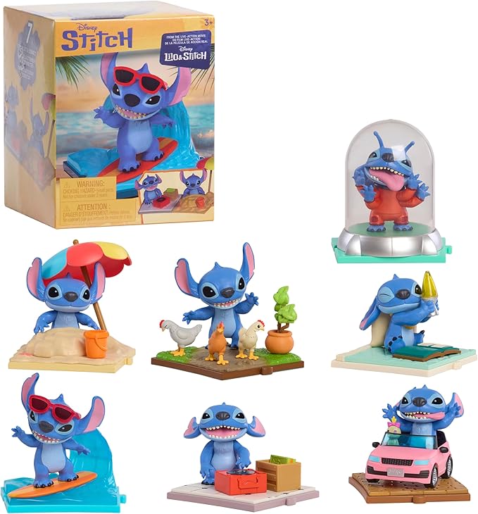 Figura Disney Stitch Momentos de la Pelicula Sorpresa 3a+