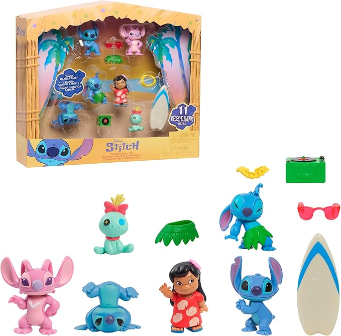 Set de Figuras Disney Stitch 11Pzs 3a+