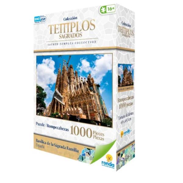 Rompecabezas Colección Templos Sagrados Basílica de la Sagrada Familia España 1000Pzs 16a+