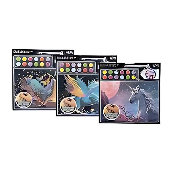 Set de Arte de Pintar con Cristales Plastios 3D Surt/3 8a+ (96411-412-413)