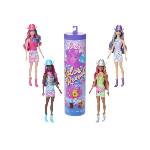 Muñeca Barbie Color Reveal Displ/6 Surtido 3a+