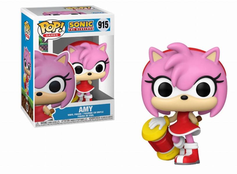 Figura Funko Pop! Sonic  the Hedgehog (915) Amy 3a+