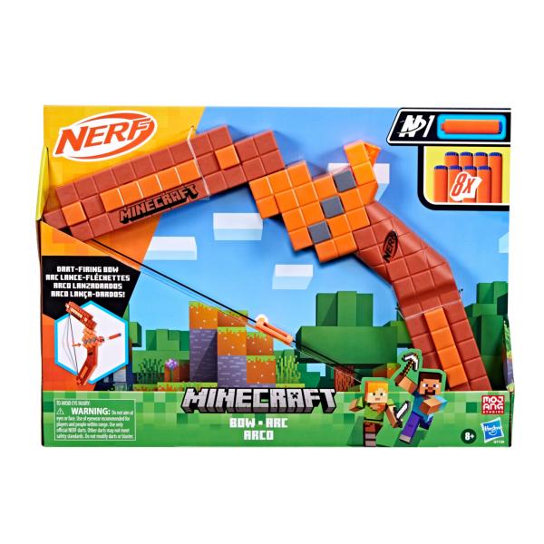 Lanzador Nerf de Minecraft Bow-Arc Arco 8a+
