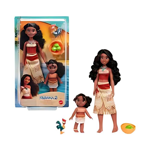 Muñeca Disney Princesas Moana 2 y Hermana 3a+