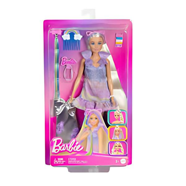Muñeca Barbie Pelo Divertido y Elegante 4a+