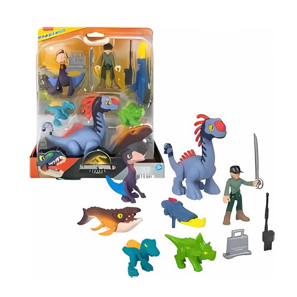 Fisher-Price Imaginext Jurassic World Rebirth Set de Tierra,Mar y Aire 3a+