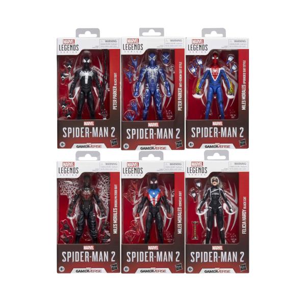 Figura Marvel Legends Series Gamer Verse Spider-Man 2 Surt/6 4a+
