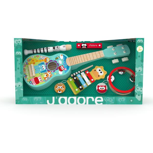 Set de 6 Instrumentos Musicales de Madera 3a+