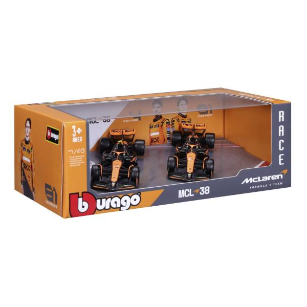 Carro Formula 1 Mclaren MCL38  Miami Grand Prix 2024 Set/2 Esc 1/48 3a+
