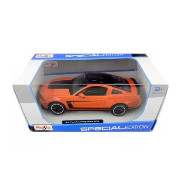 Carro Ford Mustang Boss 302 Esc:1:24 Naranja 3a+