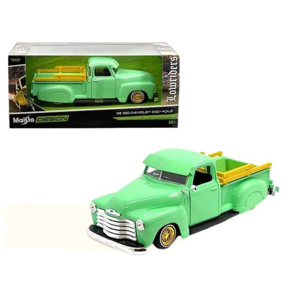 Carro 1:25 Chevrolet 1950 3100 Pickup 8a+