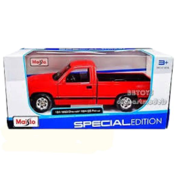 Carro 1:24 Chevrolet 454 SS Pick-up 1993 Rojo 3a+ (070337)