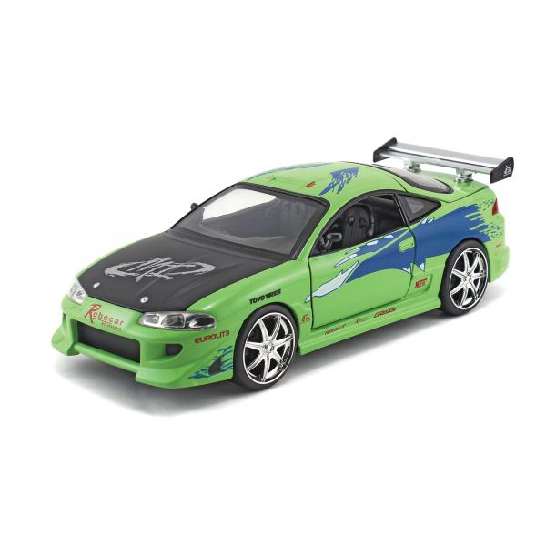 Carro Rápidos y Furiosos Mitsubishi Eclipse de Brian Esc:1:24 8a+