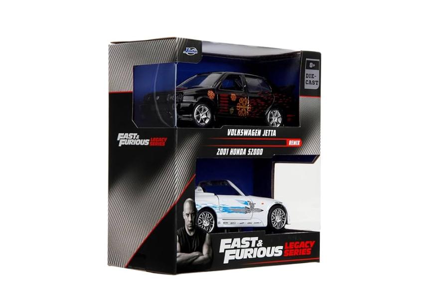 Carro Fast & Furious  Legacy Set/2 8a+Esc:1:32 (Volkswagen Jetta % Honda S2000) 8a+