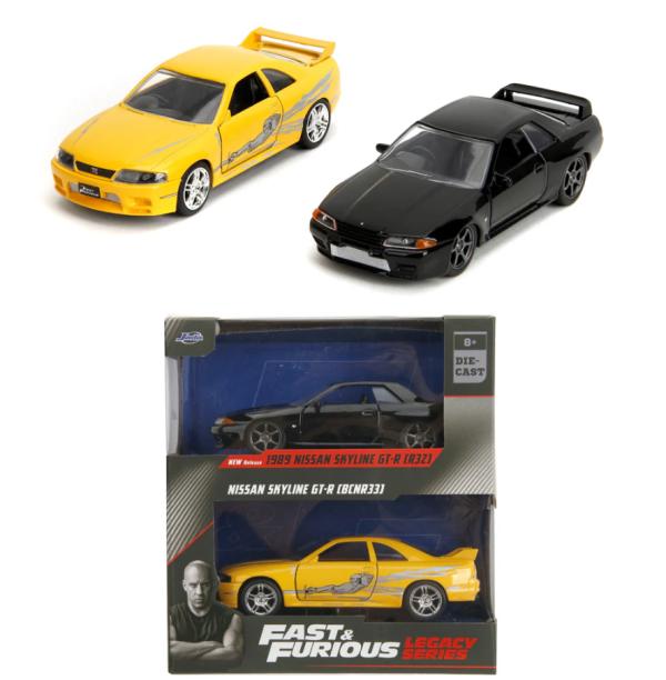Carro 1:32 Fast & Furious Set/2 Nissan Skyline 1:32 8a+