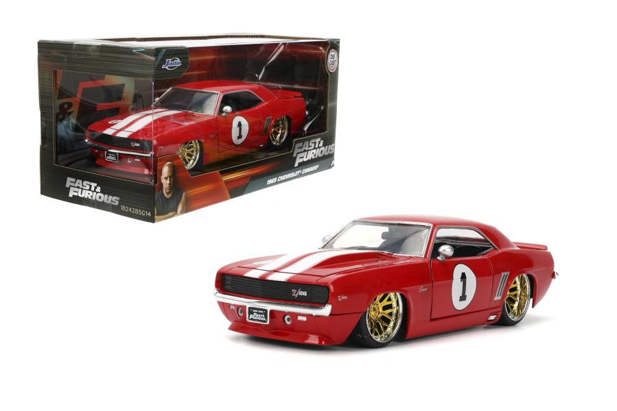 Carro Fast & Furious 1969 Chevrolet Camaro 1:24 8a+